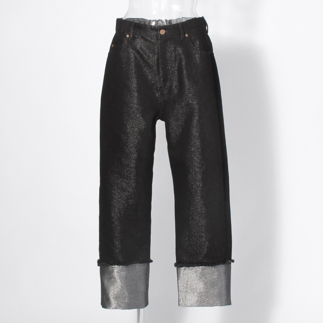 Lame denim パンツ 詳細画像 ブラック 2