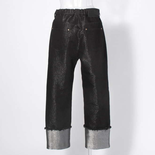 Lame denim パンツ 詳細画像 ブラック 4