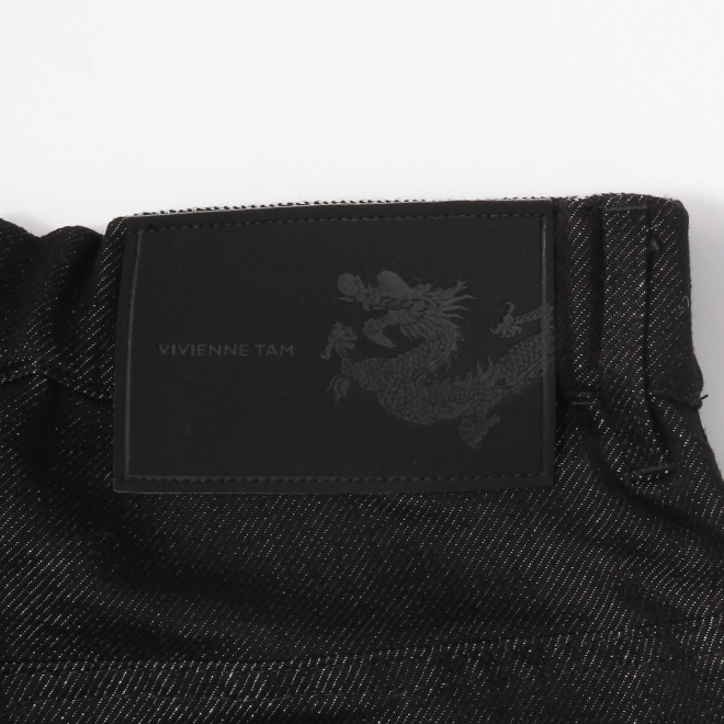 Lame denim パンツ 詳細画像 ブラック 7