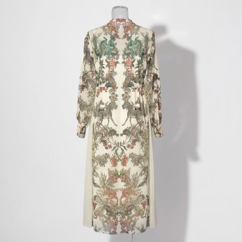 Zodiac print net ドレス 詳細画像