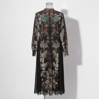 【COMING SOON】Zodiac print net ドレス