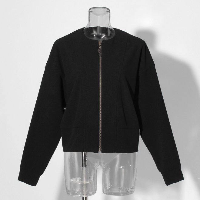 knit corduroy ブルゾン 詳細画像 ブラック 1