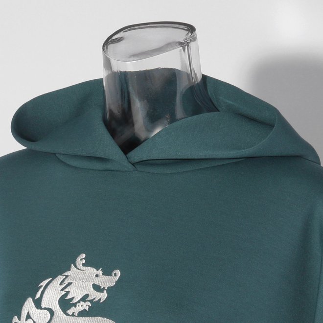 【COMING SOON】WLC ドラゴン刺繍パーカー 詳細画像 グリーン 4