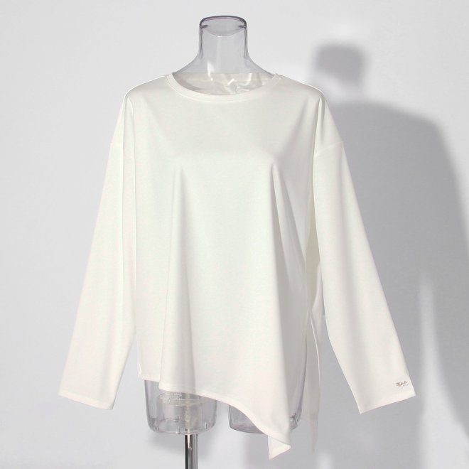【COMING SOON】WLC アシメカットブラウス 詳細画像 ホワイト 1