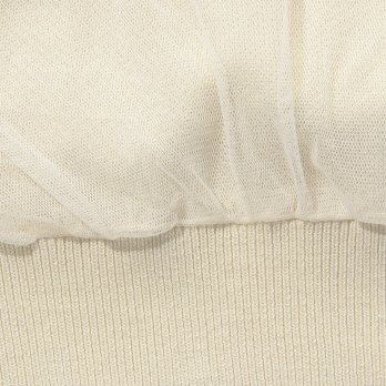 【COMING SOON】WL チュールギャザーレイヤード カーディガン 詳細画像