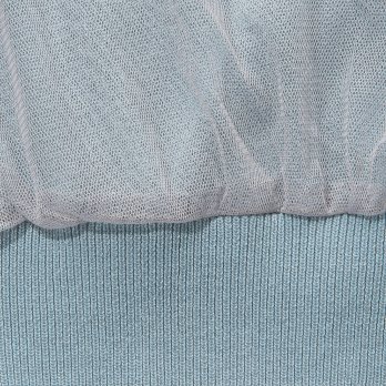 【COMING SOON】WL チュールギャザーレイヤード カーディガン 詳細画像