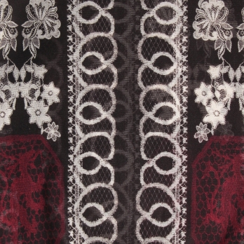 Dragon lace print net ブラウス 詳細画像