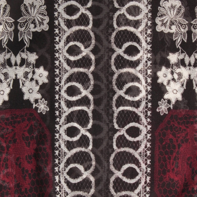 Dragon lace print net ブラウス 詳細画像 黒系マルチ 10