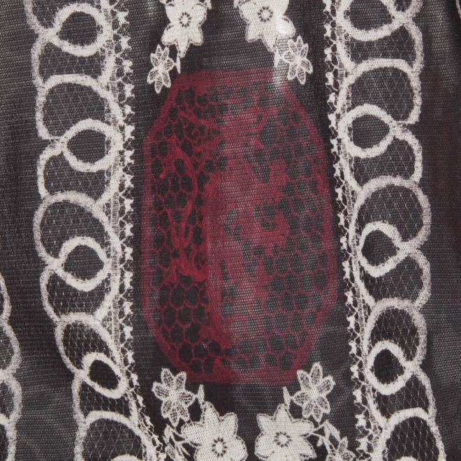 Dragon lace print net ブラウス 詳細画像 黒系マルチ 9