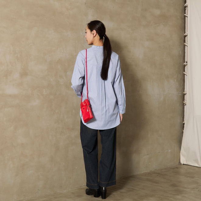 Shirt with mini embroidery ブラウス 詳細画像 ライトブルー 4