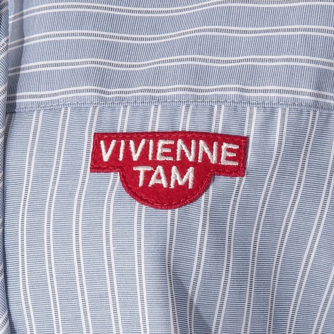 Shirt with mini embroidery ブラウス 詳細画像 ライトブルー 7