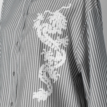 Dragon print shirt ブラウス 詳細画像