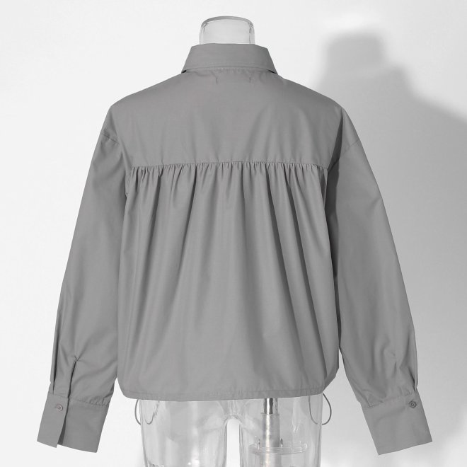 【COMING SOON】Dragon print shirt ブラウス 詳細画像 ライトグレー 3