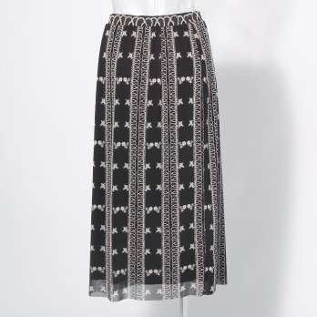 【COMING SOON】Dragon lace print net スカート 詳細画像