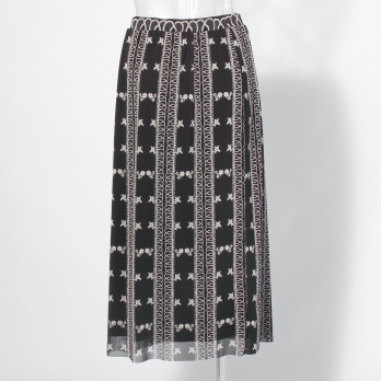 Dragon lace print net スカート 詳細画像