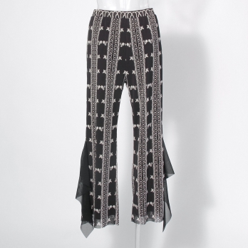 Dragon lace print net パンツ 詳細画像