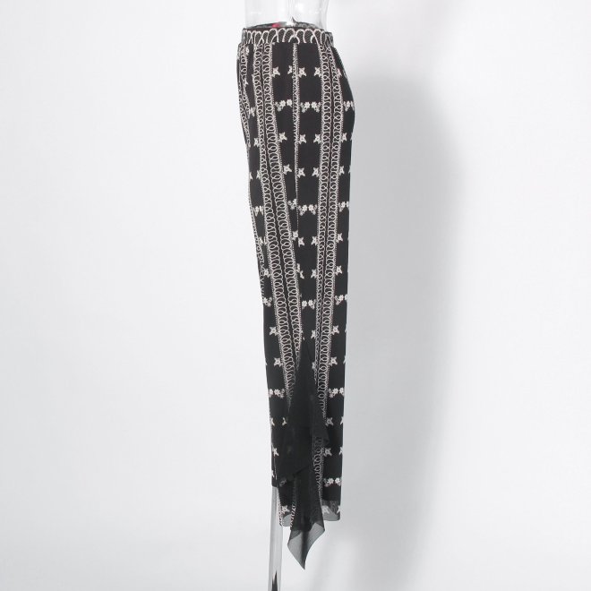 【COMING SOON】Dragon lace print net パンツ 詳細画像 黒系マルチ 2