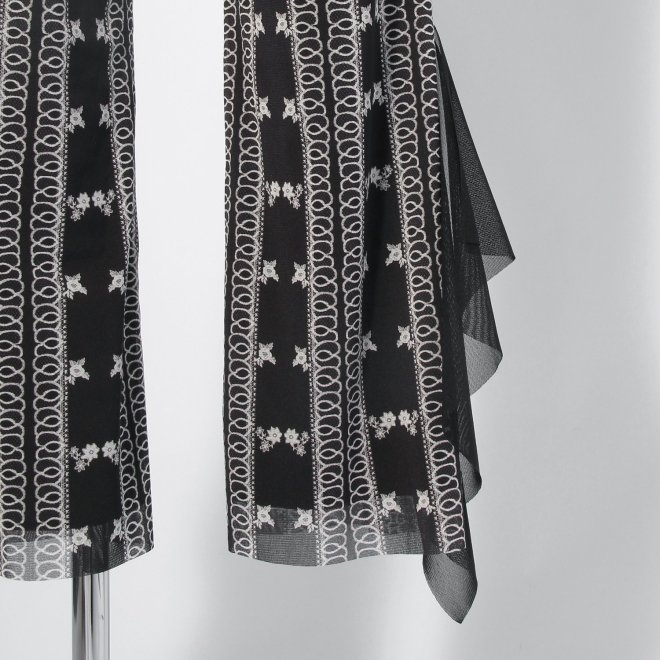 【COMING SOON】Dragon lace print net パンツ 詳細画像 黒系マルチ 5