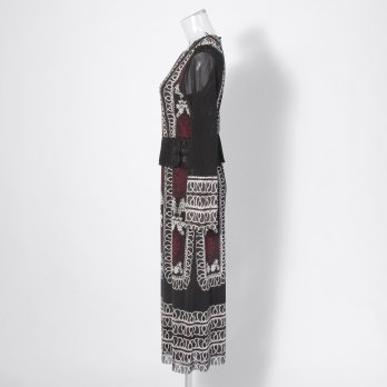 【COMING SOON】Dragon lace print net ドレス 詳細画像