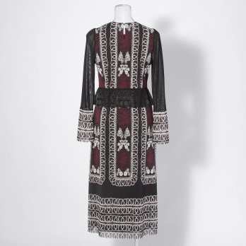 【COMING SOON】Dragon lace print net ドレス 詳細画像