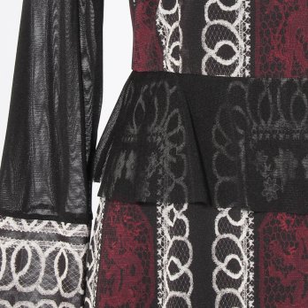 【COMING SOON】Dragon lace print net ドレス 詳細画像
