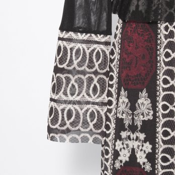 【COMING SOON】Dragon lace print net ドレス 詳細画像