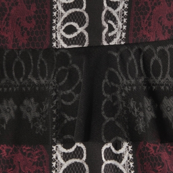 Dragon lace print net ドレス 詳細画像