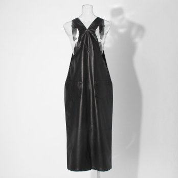 【COMING SOON】Fake leather ジャンパースカート 詳細画像