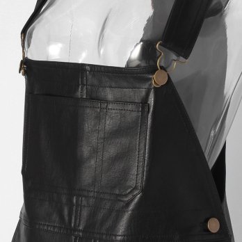 【COMING SOON】Fake leather ジャンパースカート 詳細画像