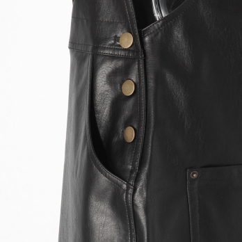 Fake leather ジャンパースカート 詳細画像