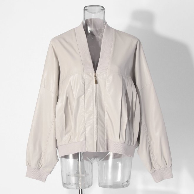 【COMING SOON】WL ジップアップブルゾン 詳細画像 ライトグレー 1