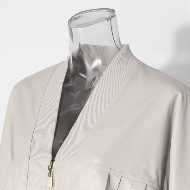 【COMING SOON】WL ジップアップブルゾン 詳細画像 ライトグレー 4