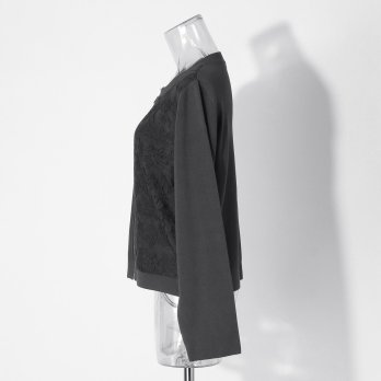 【COMING SOON】WLC オーガンジードラゴン刺繍ミラノリブ ブルゾン 詳細画像