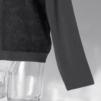 【COMING SOON】WLC オーガンジードラゴン刺繍ミラノリブ ブルゾン 詳細画像