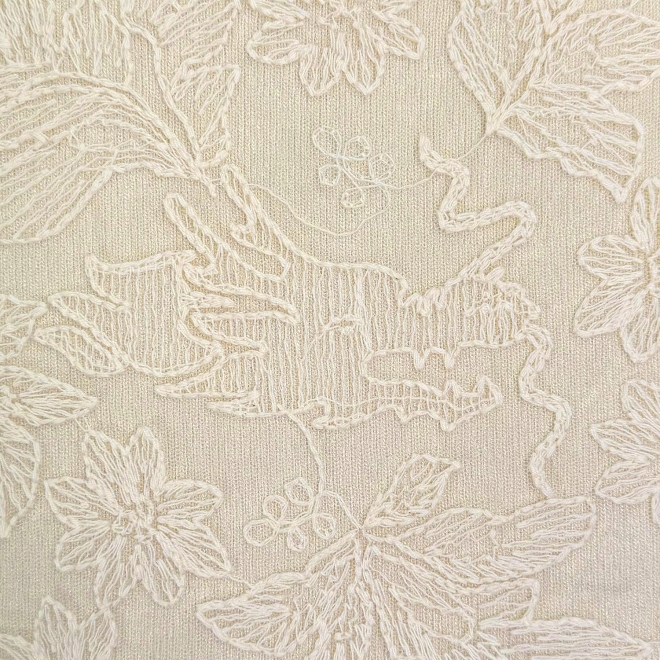 【COMING SOON】WLC オーガンジードラゴン刺繍ミラノリブ ブルゾン 詳細画像 ホワイト 3