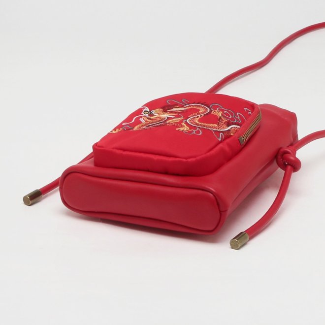 【COMING SOON】Dragon embroidery mini Shoulder bag 詳細画像 レッド 4
