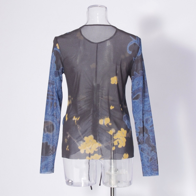 【COMING SOON】【オンライン・一部店舗限定カラー】Kisaragi dragon print ブラウス 詳細画像 ブルー系マルチ 3