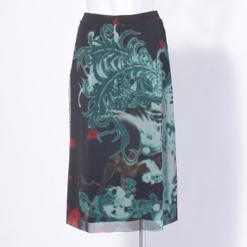【COMING SOON】【オンライン・一部店舗限定カラー】Kisaragi dragon print スカート 詳細画像