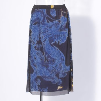 【COMING SOON】【オンライン・一部店舗限定カラー】Kisaragi dragon print スカート