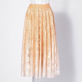 【COMING SOON】WL レースグラデサークルスカート 詳細画像