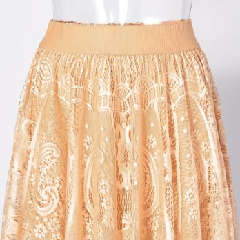 【COMING SOON】WL レースグラデサークルスカート 詳細画像