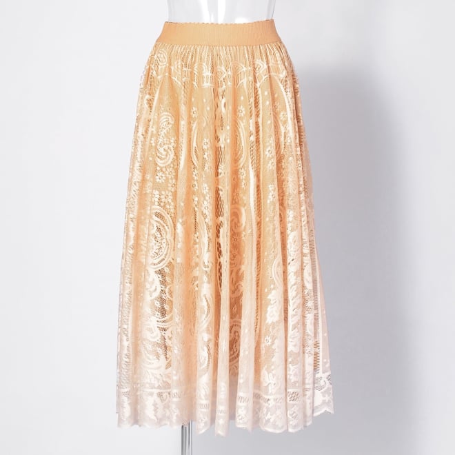 【COMING SOON】WL レースグラデサークルスカート 詳細画像 オレンジ 1