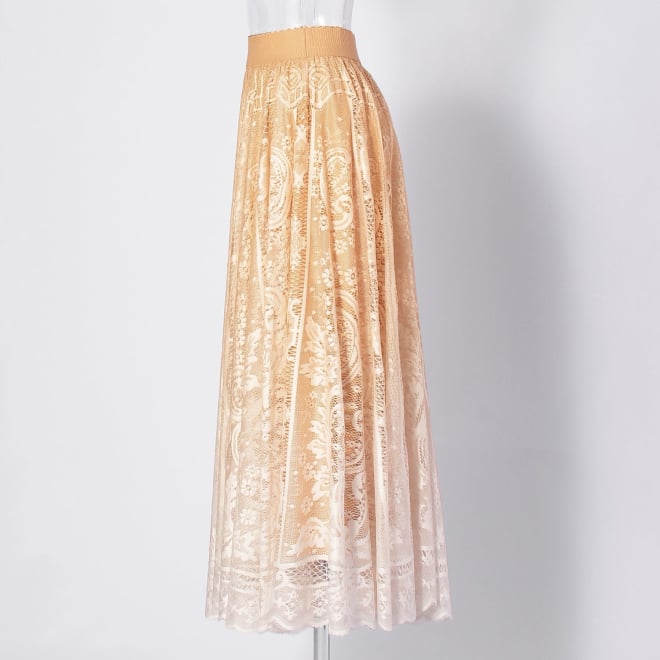 【COMING SOON】WL レースグラデサークルスカート 詳細画像 オレンジ 2