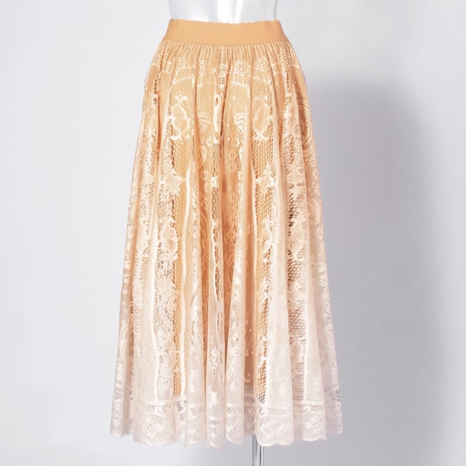 【COMING SOON】WL レースグラデサークルスカート 詳細画像 オレンジ 3