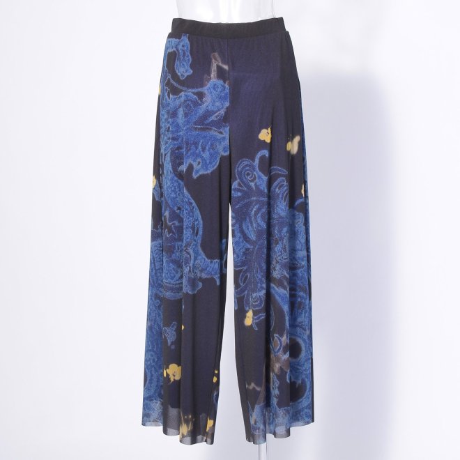 【COMING SOON】【オンライン・一部店舗限定カラー】Kisaragi dragon print パンツ 詳細画像 ブルー系マルチ 3