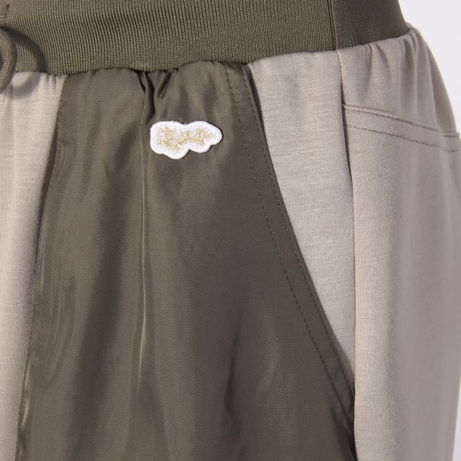 【COMING SOON】WLC ナイロン&times;ジャージーミリタリースカート 詳細画像 ライトグレー 2