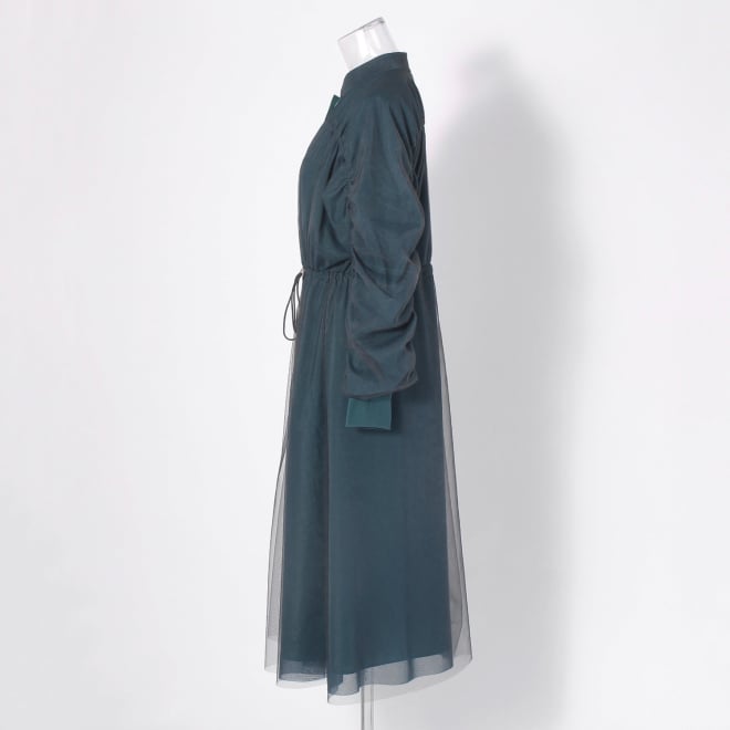 【COMING SOON】Solid net ドレス 詳細画像 カーキ 2