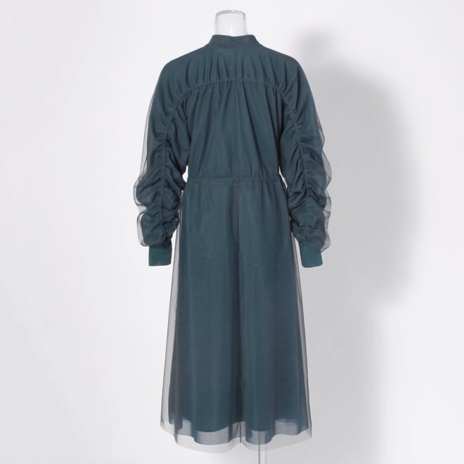 【COMING SOON】Solid net ドレス 詳細画像 カーキ 3