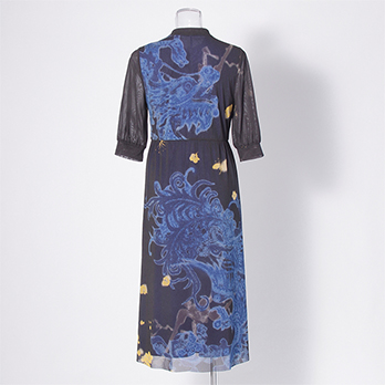 【COMING SOON】【オンライン・一部店舗限定カラー】Kisaragi dragon print ドレス 詳細画像