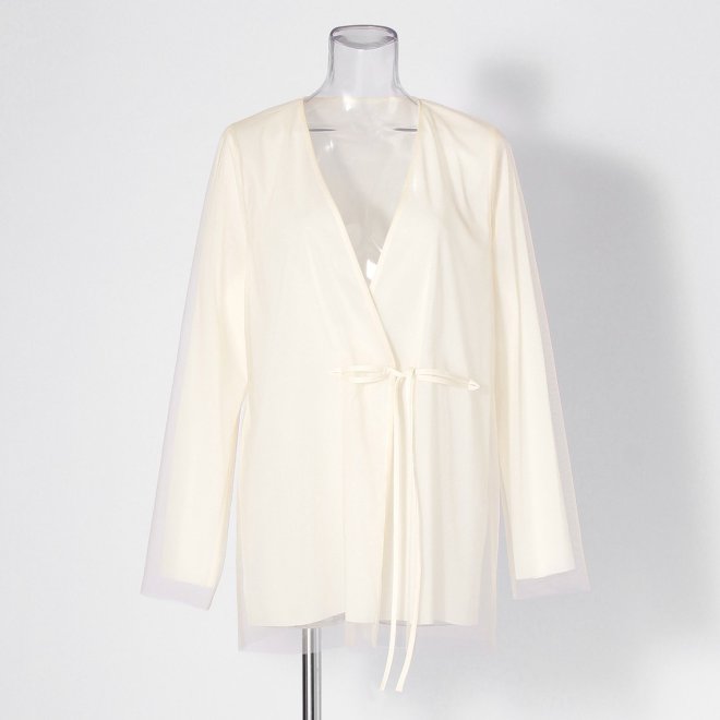 【COMING SOON】Solid net ジャケット 詳細画像 ホワイト 1